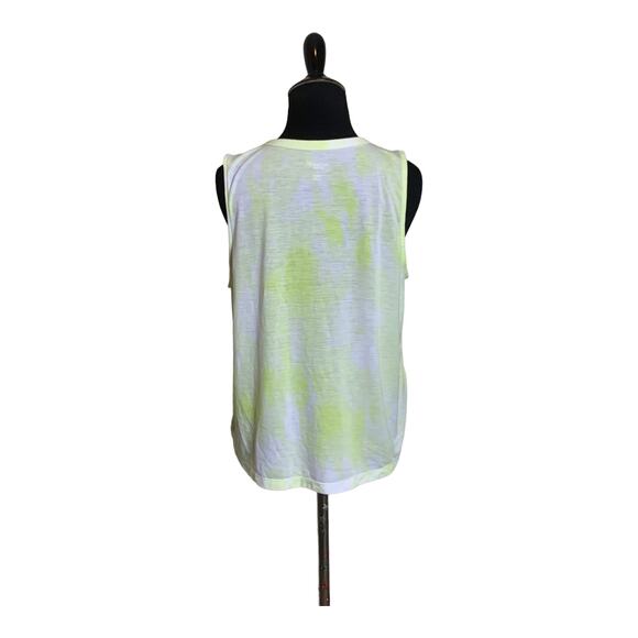 Old Navy active tied dye yellow muscle top size Medium - Picture 2 of 10